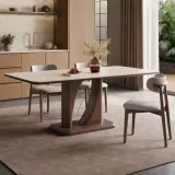 Walnut Sintered Stone Dining Table