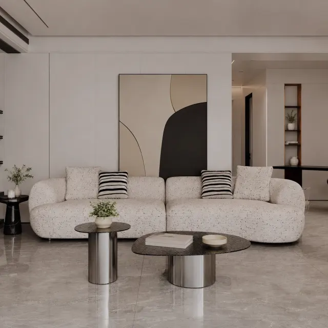 Modular Sofa - Oatmeal Fabric