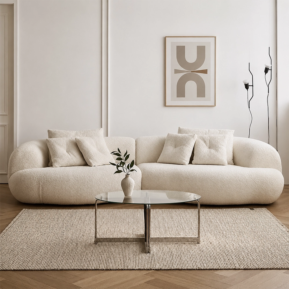 Whale Curved Fabric Sofa