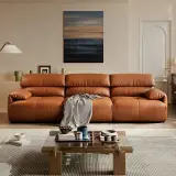 Retro Elephant Ear Leather Sofa