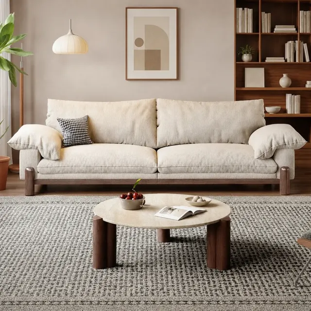 Cloud-Inspired Linen Sofa