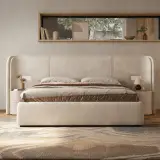 Italian Minimalist Fabric Bed