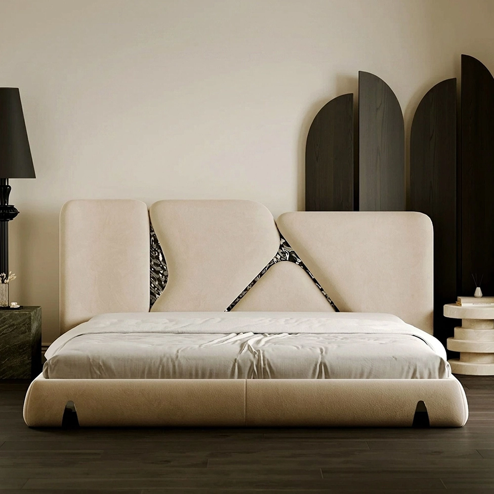 Italian Upholstered Platform Bed
