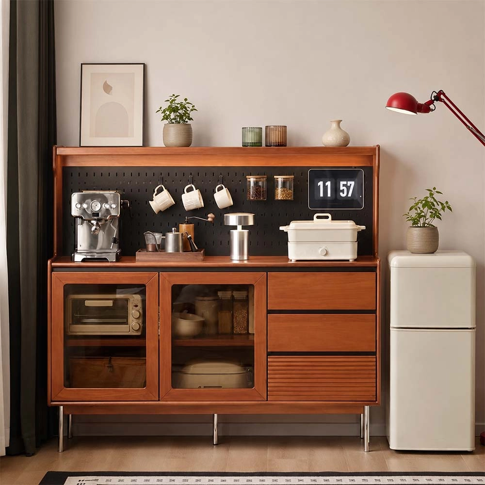Retro Solid Wood Sideboard
