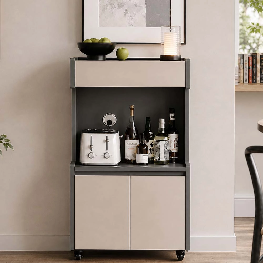 Two-Tone Rolling Storage Cabinet