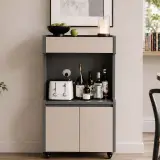 Two-Tone Rolling Storage Cabinet