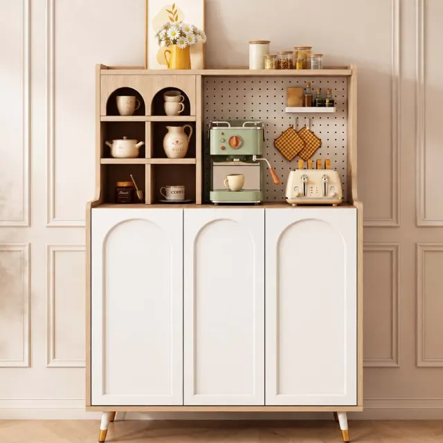 Creamy Thin Storage Cabinet