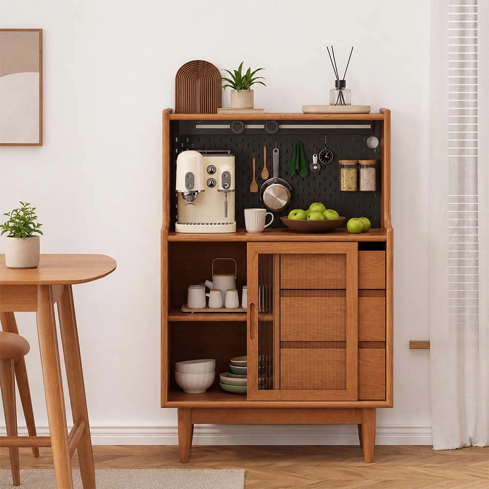 Solid Wood Japanese Sideboard