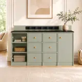 Sintered Stone Coffee & Storage Cabinet