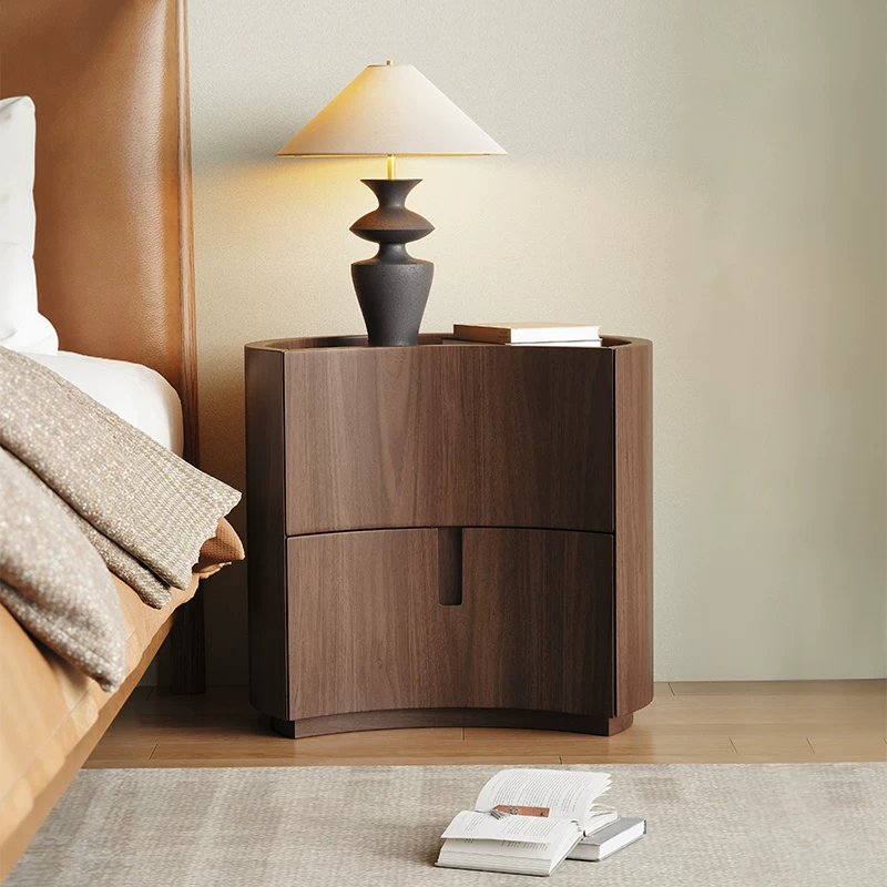 Vintage Crescent Nightstand