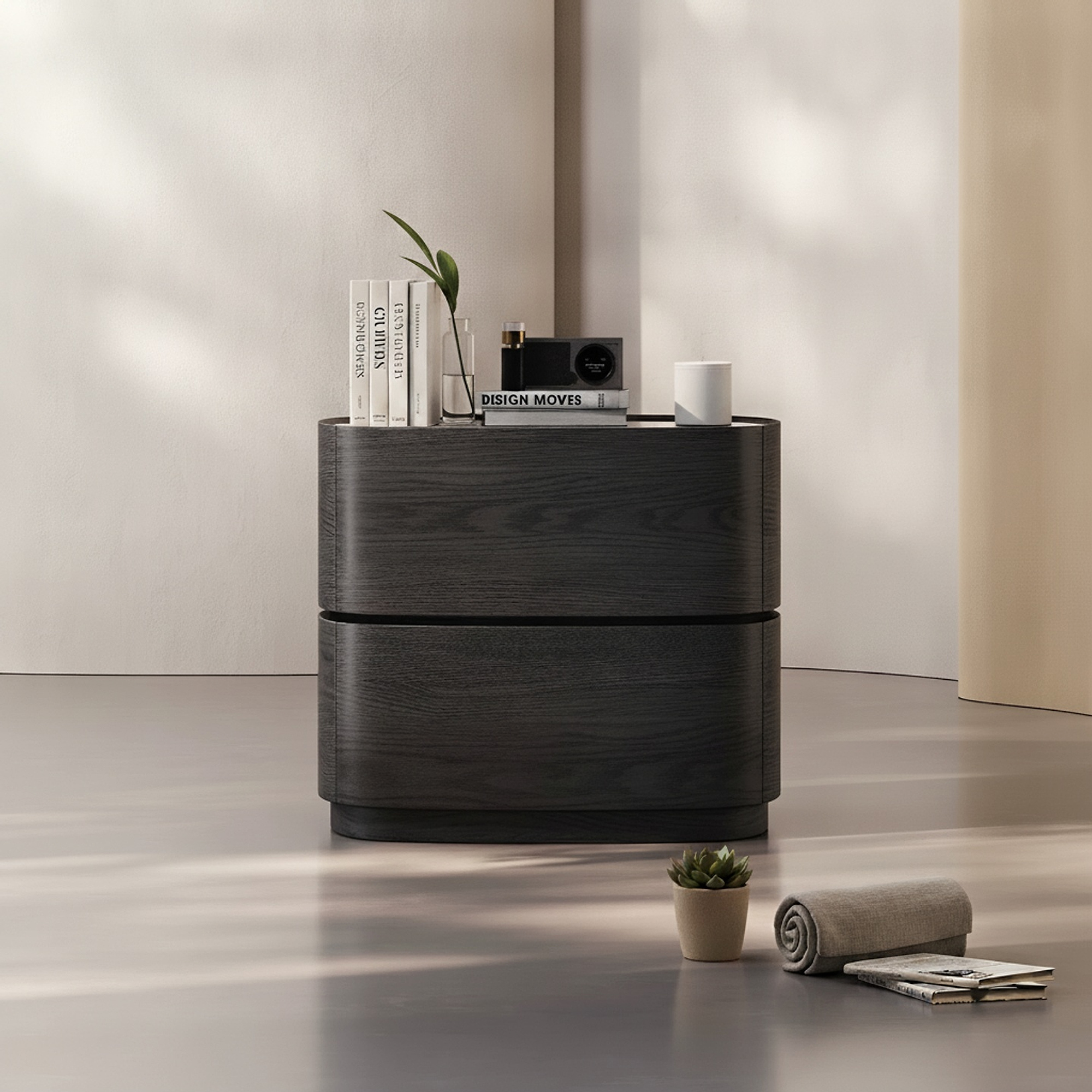 Wabi-Sabi Sintered Stone Nightstand