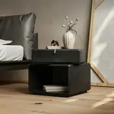 Black Rotating Nightstand