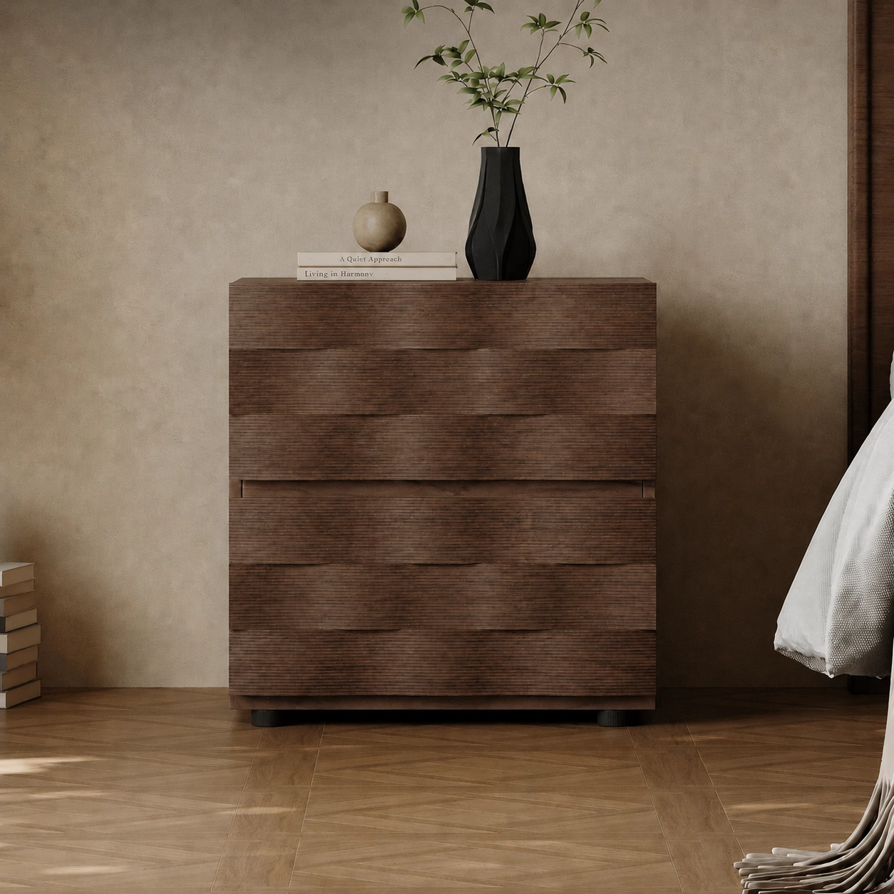 Vintage Nightstand, Irregular Design