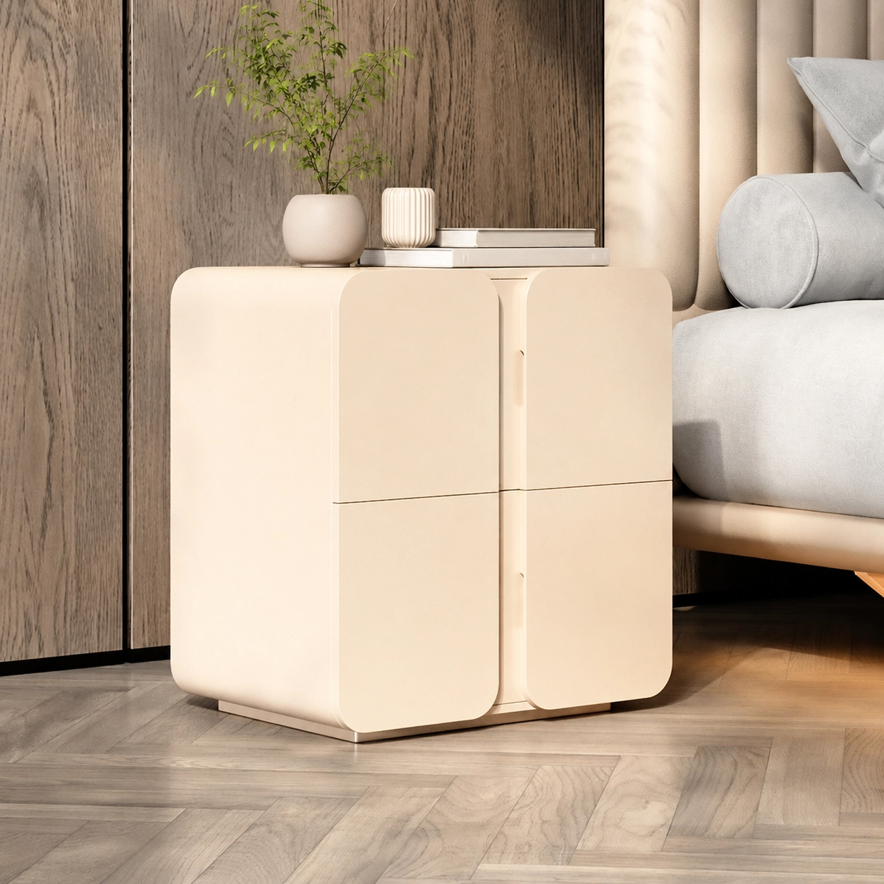 Minimalist Wooden Nightstand