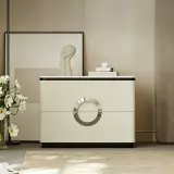 Minimalist Marble Top Nightstand