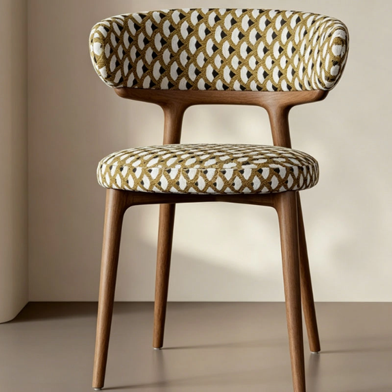 Upholstered Wood Frame Dining Chair