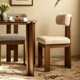 Curved Wooden Dining Chair