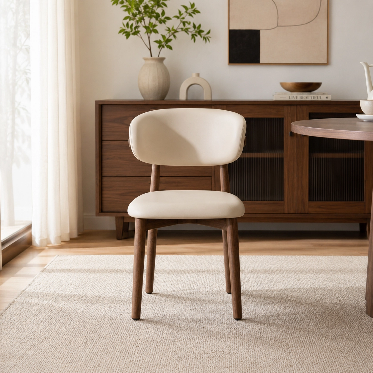 Minimalist Upholstered Dining Chair