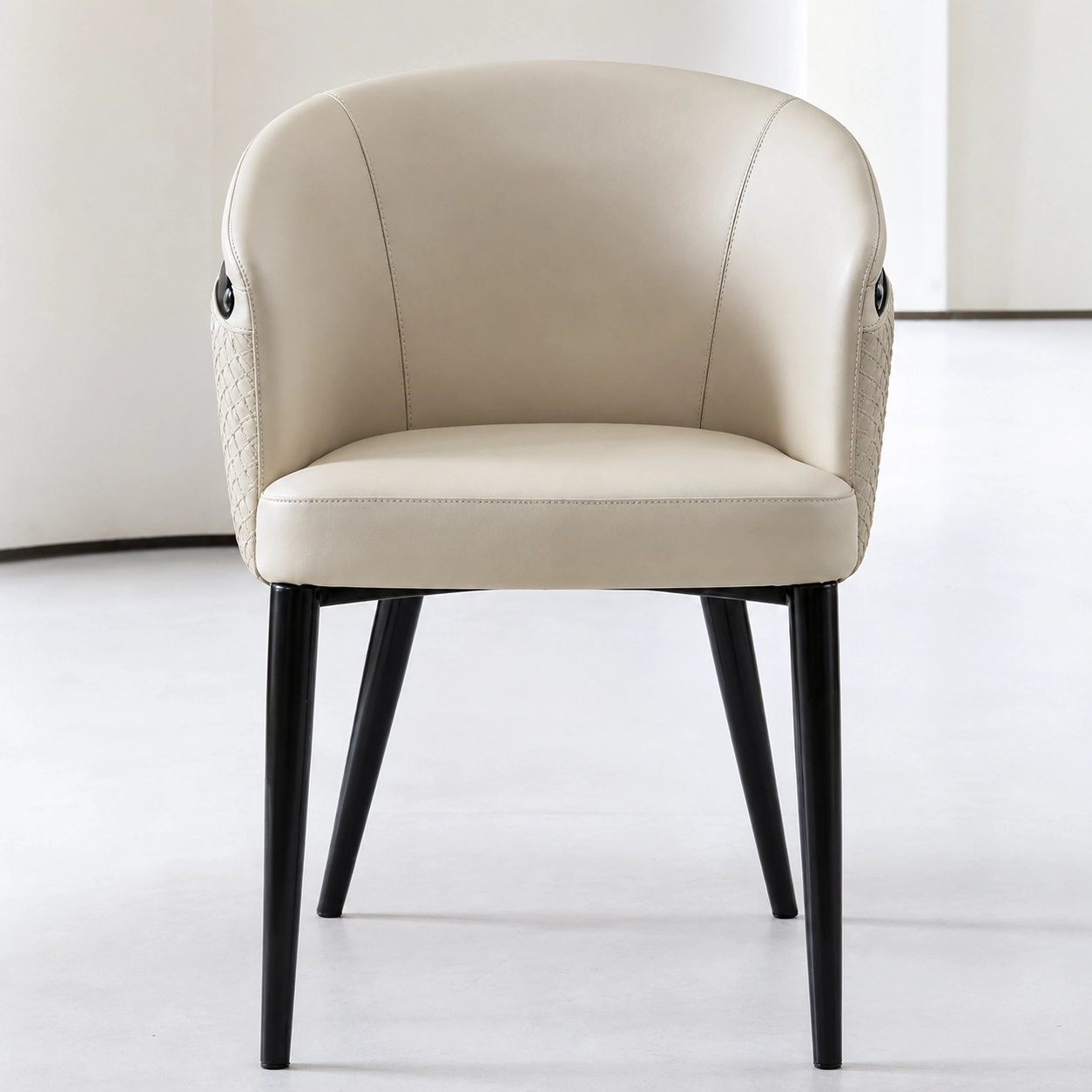 Upholstered Dining Chair with Arms