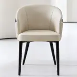 Upholstered Dining Chair with Arms