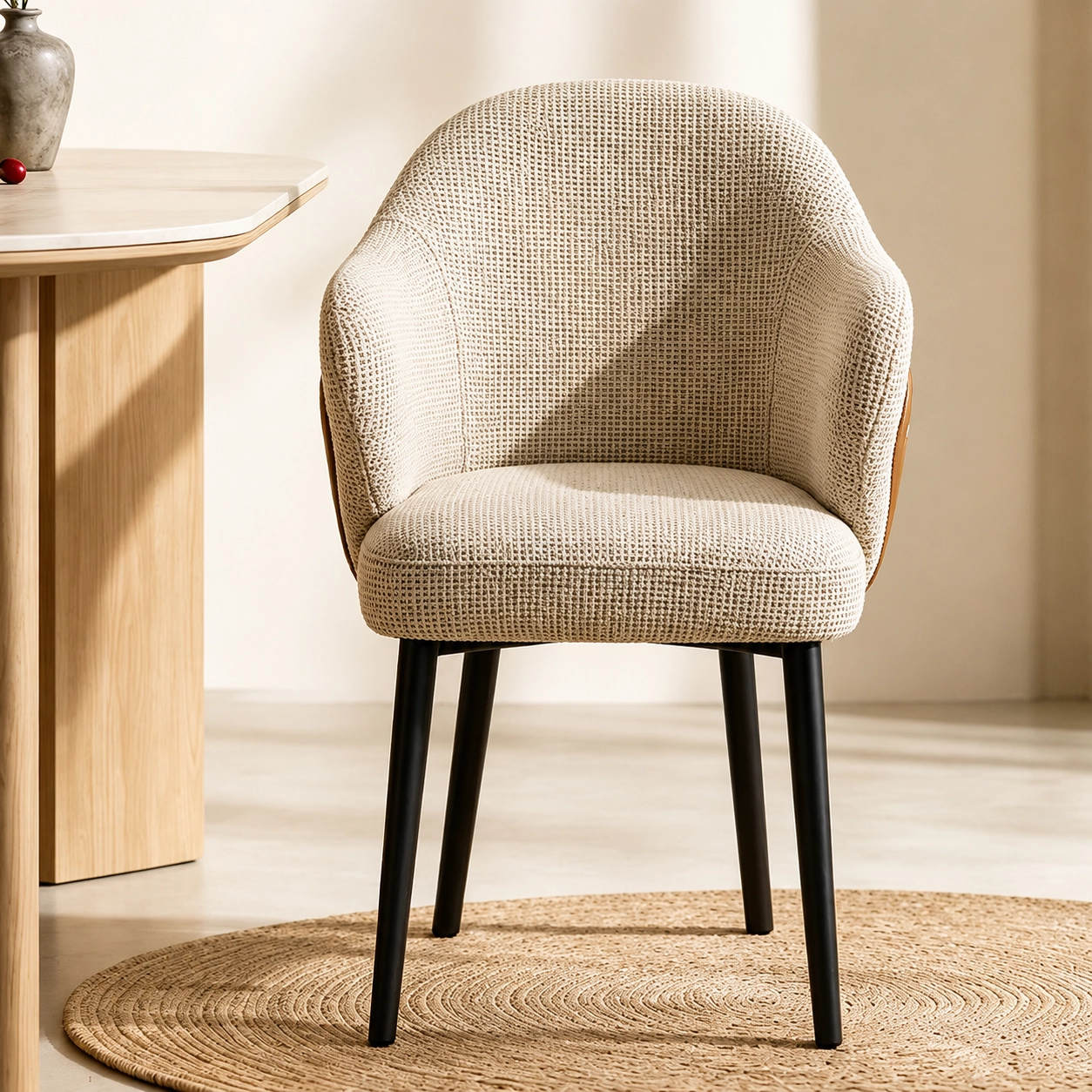 Linen Upholstered Dining Chair