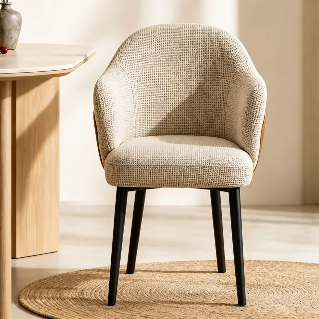 Linen Upholstered Dining Chair