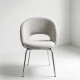 Minimalist Dining Chair with Arms