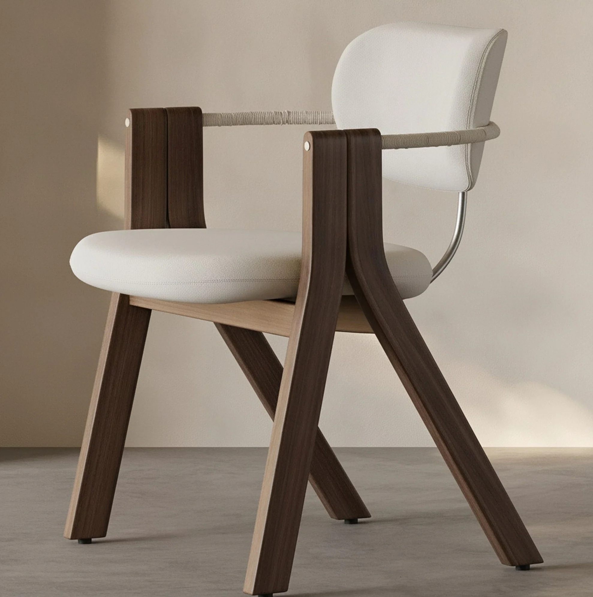 Wabi-sabi Padded Dining Chair