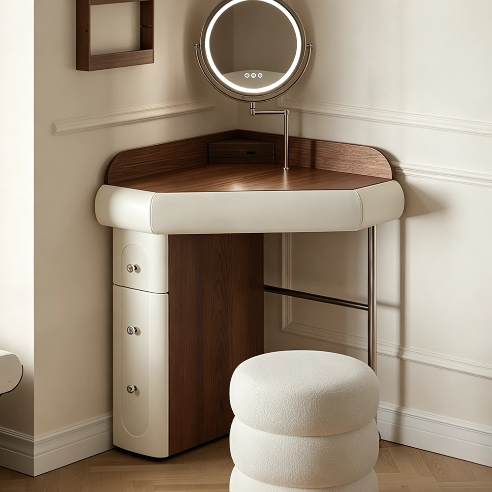 Wall-Mounted Corner Dressing Table