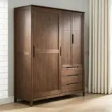 Solid Wood Sliding Wardrobe