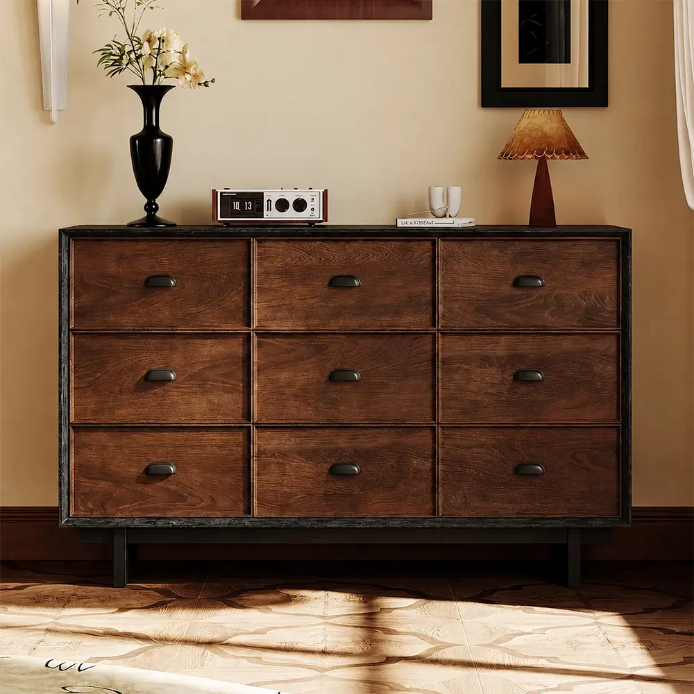 Vintage Solid Wood Sideboard