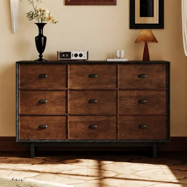 Vintage Solid Wood Sideboard