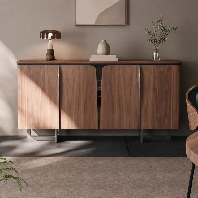 Black Walnut Minimalist Sideboard