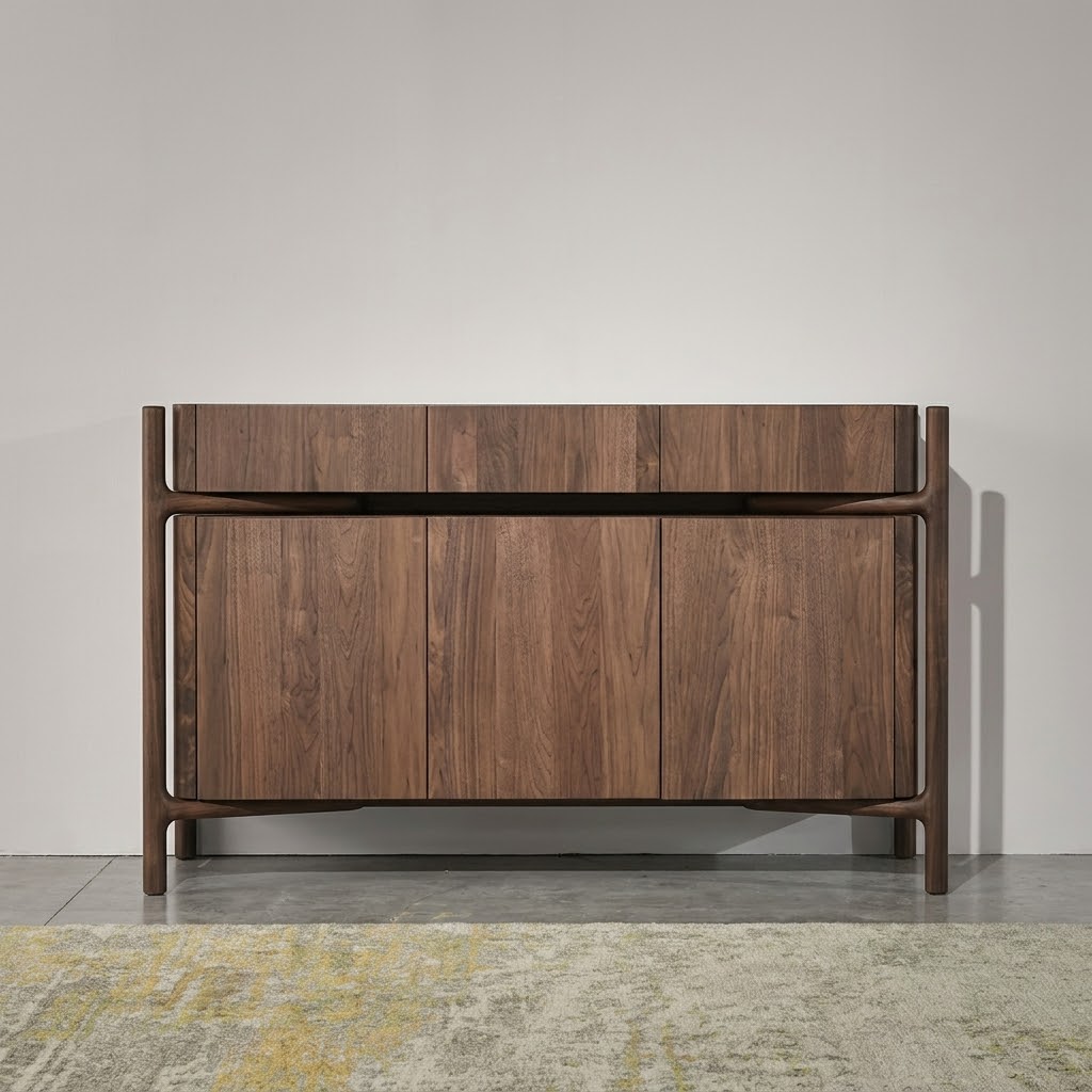 Black Walnut Minimalist Sideboard