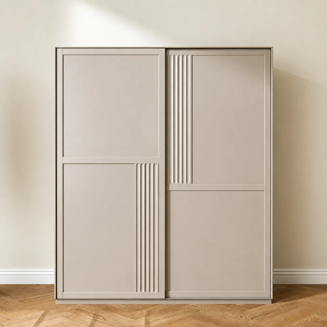 Solid Wood Sliding Wardrobe