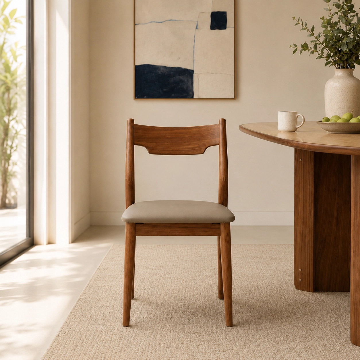 Solid Walnut Dining Chair