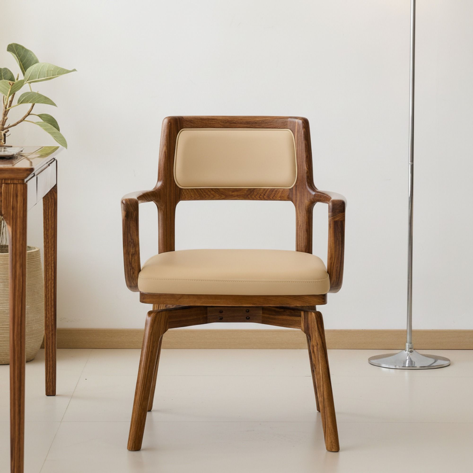 Ergonomic Leather Swivel Chair