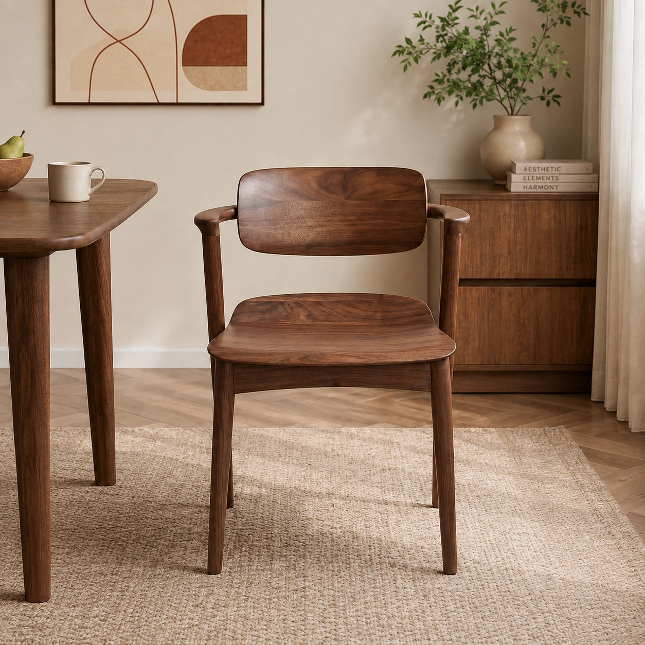 Solid Walnut Dining Chair