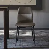 Armless Leather Dining Chair