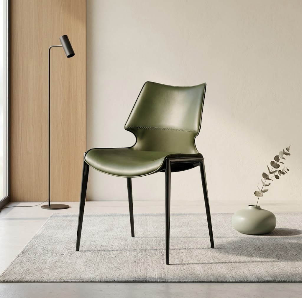 Minimalist Leather Dining Chair