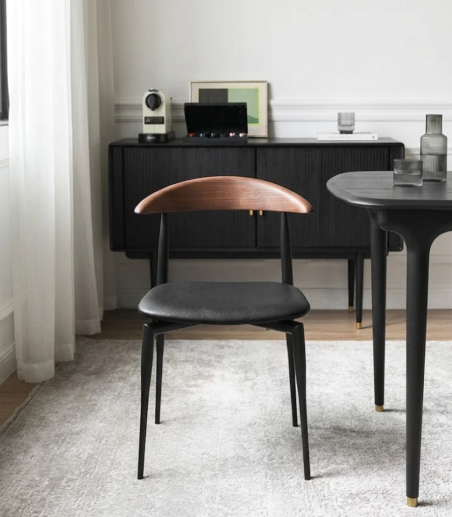 Retro Faux Leather Dining Chair