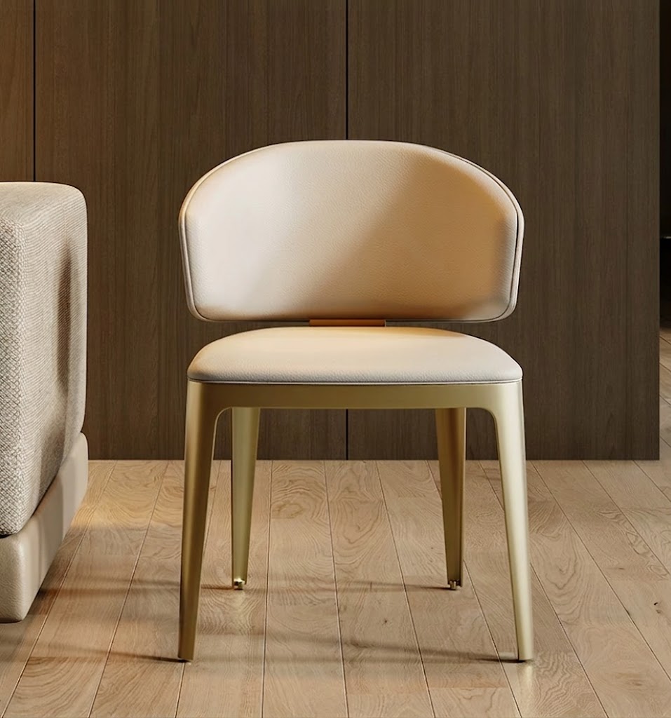 Wabi-Sabi Leather Dining Chair