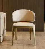 Wabi-Sabi Leather Dining Chair