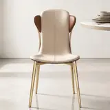 Metal & Leather Dining Chair