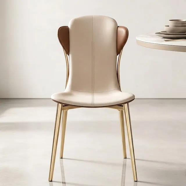 Metal & Leather Dining Chair