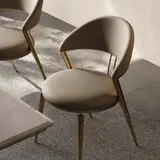 Armless Leather Dining Chair