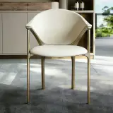 Leather Arm Dining Chair