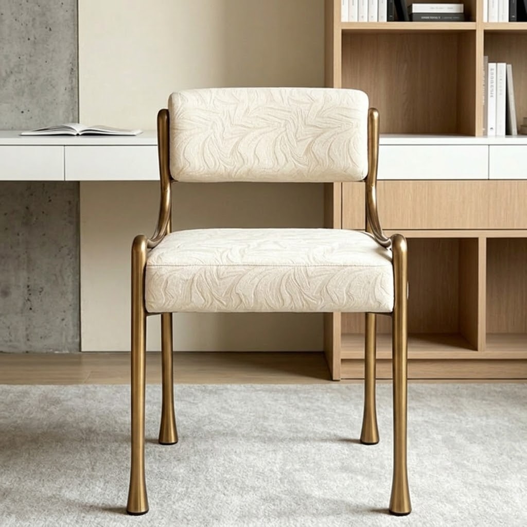 Openwork Upholstered Dining Chair