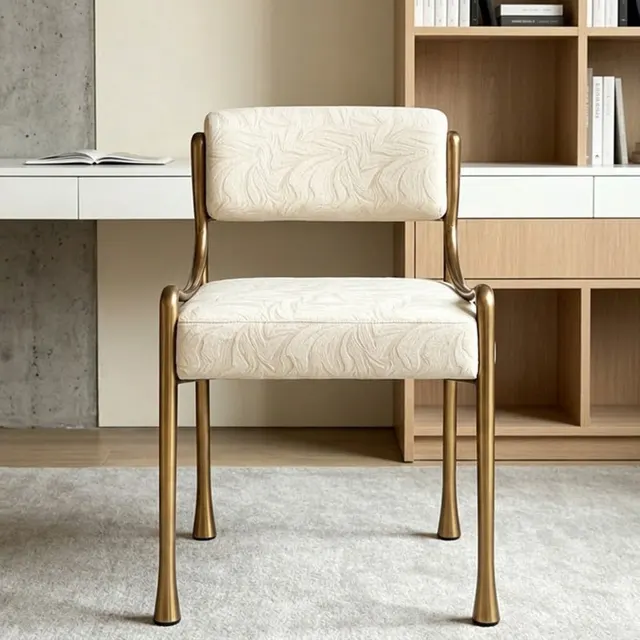 Openwork Upholstered Dining Chair