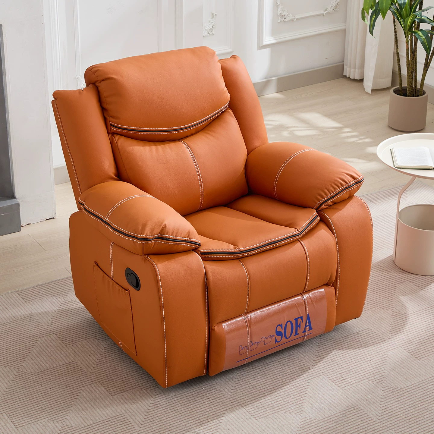 Modern Leather Lounge Sofa
